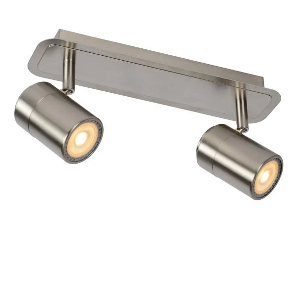 Lucide LENNERT - Plafondspot - LED Dimb. - GU10 - 2x5W 3000K - Mat chroom - detail 1